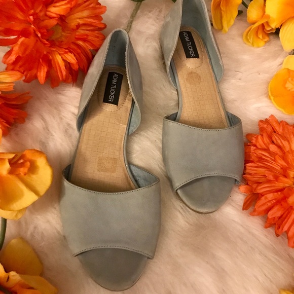 Adam Tucker Pastel Blue Flats - Picture 4 of 7
